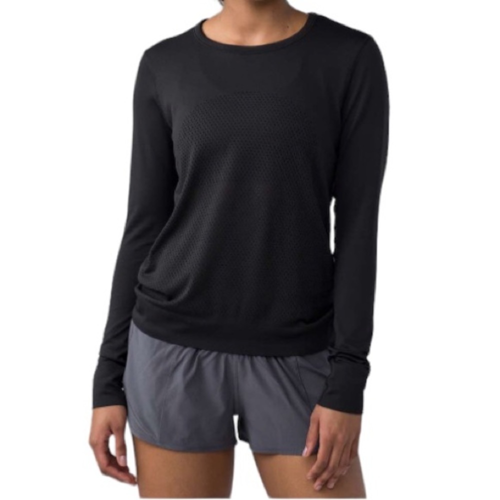 Lululemon Breeze By Long Sleeve Shirt Size 10 *with flaws*